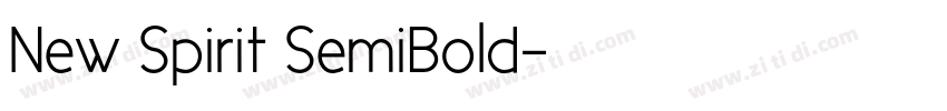 New Spirit SemiBold字体转换